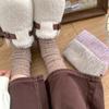Носки женские осенне-зимние термобелье для дома носки для сна шерстяные кашемировые утолщенные теплые носки средней длины рождественские подарки