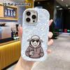 Phone Case: 2D flat design suitable for iPhone 18 17 16 15 14 13 Pro protective case, couple style, little sheep wearing sunglasses, Christmas and Hal