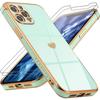 Protective Case - PROSHOP - for iPhone 12 Pro - Flexible - Heart Pattern - Set of 2 Tempered Glass