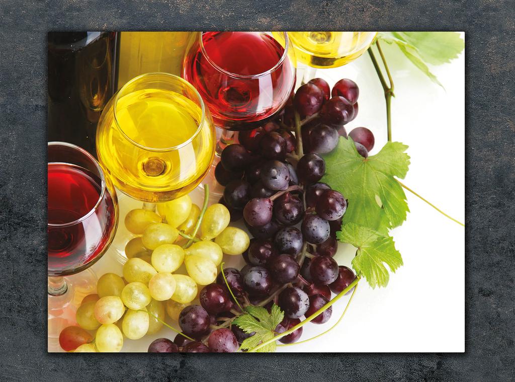 SZKLANA DESKA DO KROEJNIA 30x22 WINO