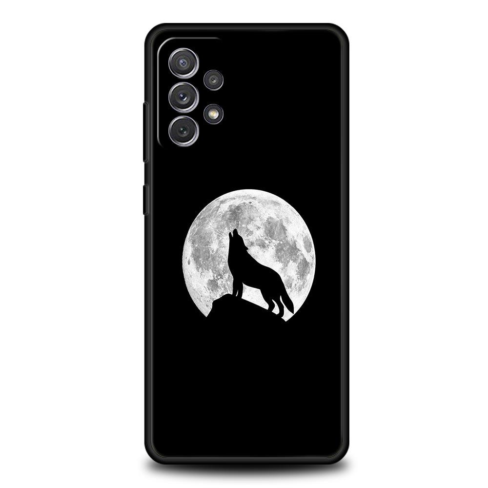 Чехол для телефона Волк для Samsung Galaxy A55 A53 A51 A35 A33 5G A31 A25 A23 A21s A15 A13 A11 A41 A73 A71 A05 A03s S8 S9 Plus