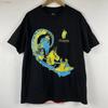Evisen Skateboards Футболка Fuji Q Мужская XL Черный Американские горки Скейтбордист Уличная одежда винтаж Стиранный homme Повседневная дизайнерская одежда