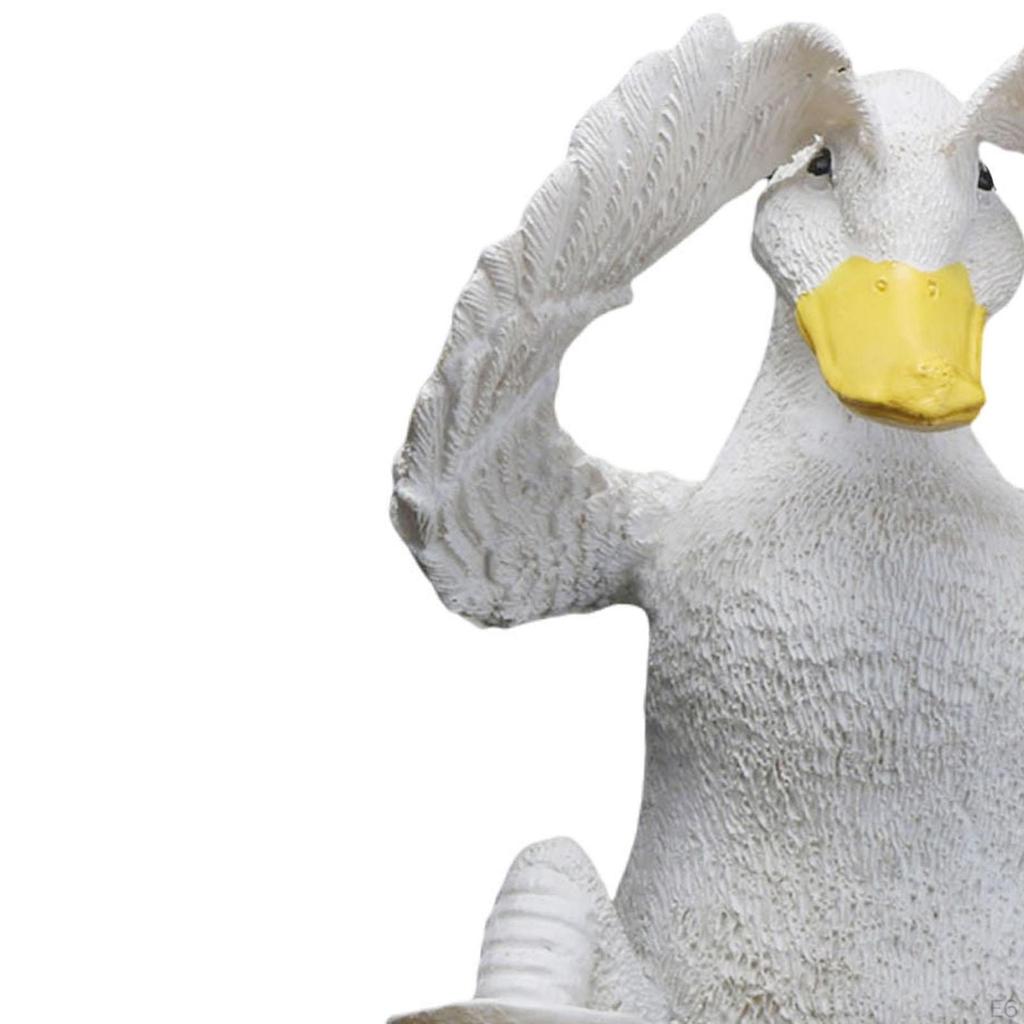 Animal Sculpture Duck Statue Figurine Ornament for Bedroom Birthday Living Room