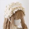 [Toku and Yuu] Lolita Head Dress, Bow, Lace Hair Accessory, Bonnet, Embroidered, Gothic, Girls, Maid Hair, Mori Girl, With Ribbon, Cute, Princess,