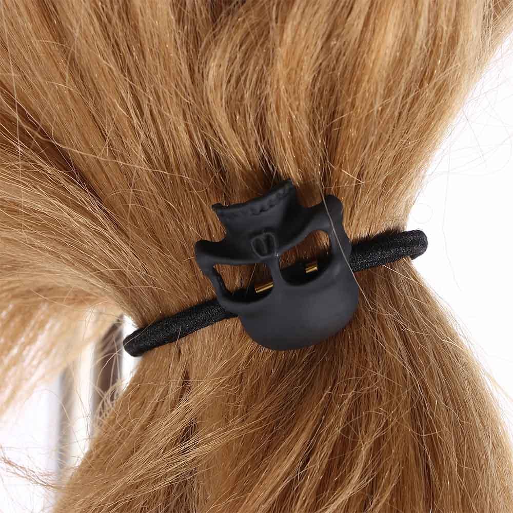 Halloween Costume Vintage Punk Girl Elastic Hair Rope Hairband Metal Skull Women