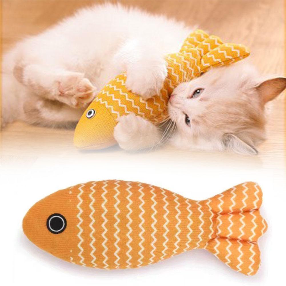 Cat Toys Fish Interactive Cat Toy Cat Chew Toy Simulation Fish Cat Pillow Kitten Exercise Kicker Toys For Indoor C Kitty Kit