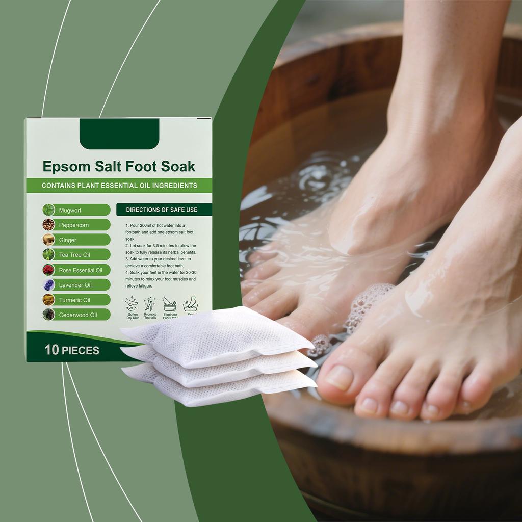 Herbal Foot Bath Bags, Foot Soreness And Swelling. 10 Bags Of Foot Spa Foot Bath Bags