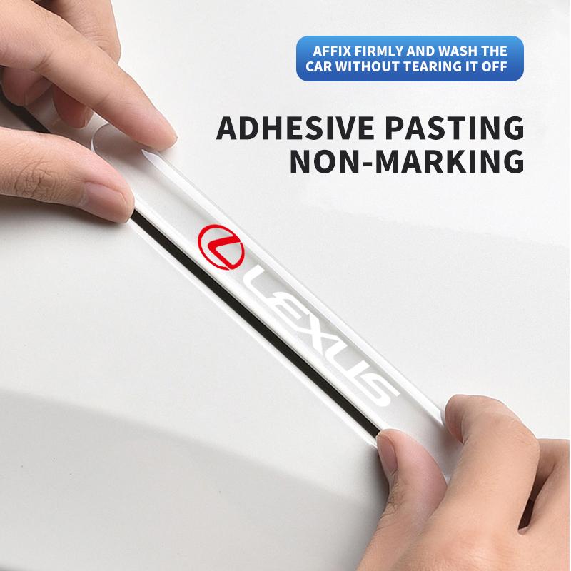 4pcs Car Door Edge Transparent Anti Scratch Protection Strips For Lexus FSPORT LBX NX RX 350h 450h ES UX 300e GS GX IS LS LX CTBW3