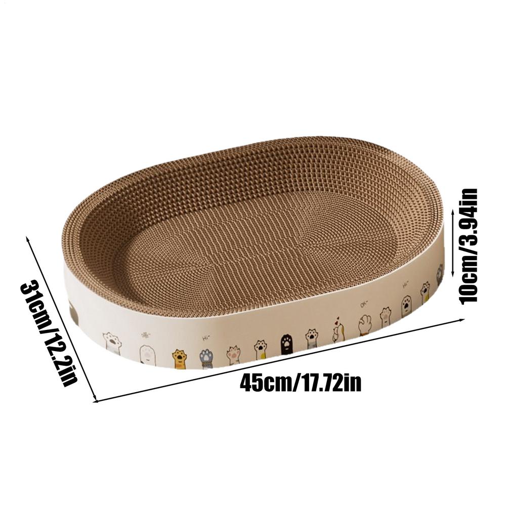 Cat Scratching Board Resting Bed Interactive Toy Mat Cat Scratcher Pad For Indoor Floor Furniture Protection Sleep Enrichment