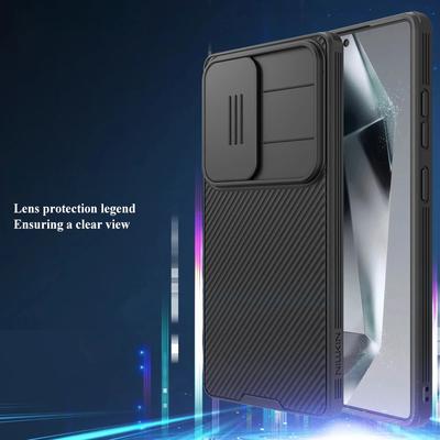 Мягкий чехол для телефона Samsung Galaxy S25 Ultra S24 S23 S22 Ultra, материал с выдвижной крышкой для камеры, защитная камера