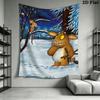 The Gruffalo Wall Tapestry Aesthetic Wall Hanging Printed Fabric Blanket Decorative Tapestries for Bedroom Living Room Home Decor
