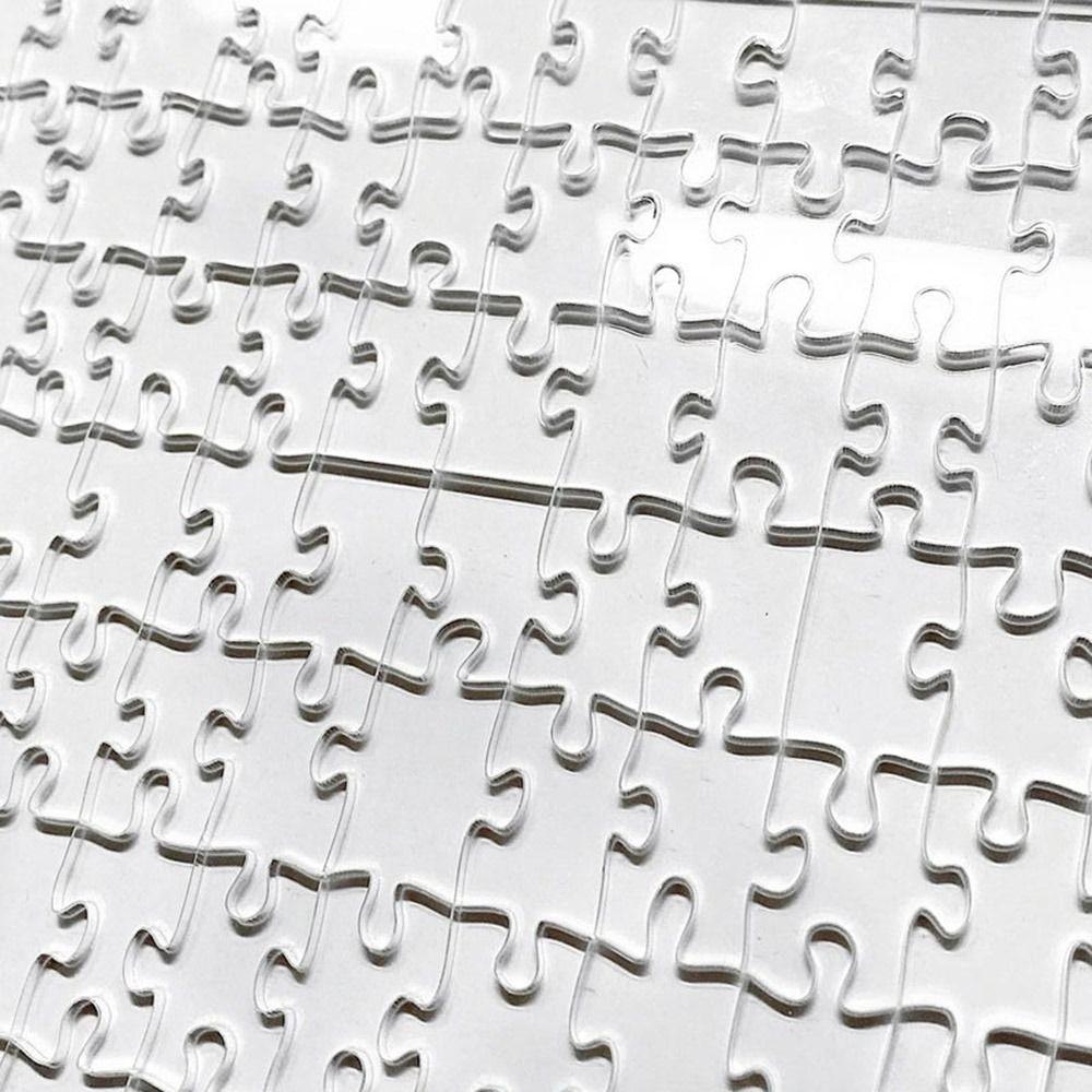 49/121/200/300Pcs Impossible Challenge Clear Blank Puzzle Relieve Stress Decompression Game