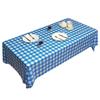 Disposable Thickened Plastic Tablecloth Red Plaid Tablecloth Party Picnic Table Waterproof Mat Wedding Home Decoration