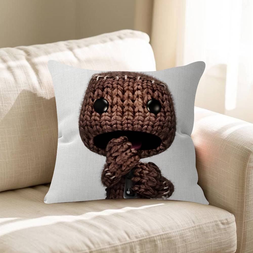 Забавная подушка-чехол Sackboy из LBP Наволочка для подушки Гостиная Диван Домашний декор На заказ