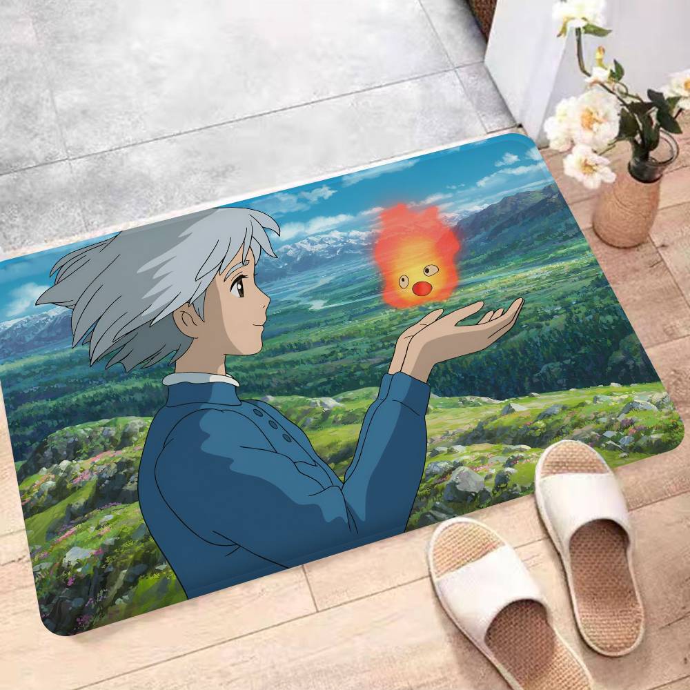 Японское Аниме Х-Ходячий М-Замок Коврик для ванной комнаты Стиль ИНС Мягкий коврик для пола в спальне Дом Прачечная Коврик Противоскользящий Приветственный коврик