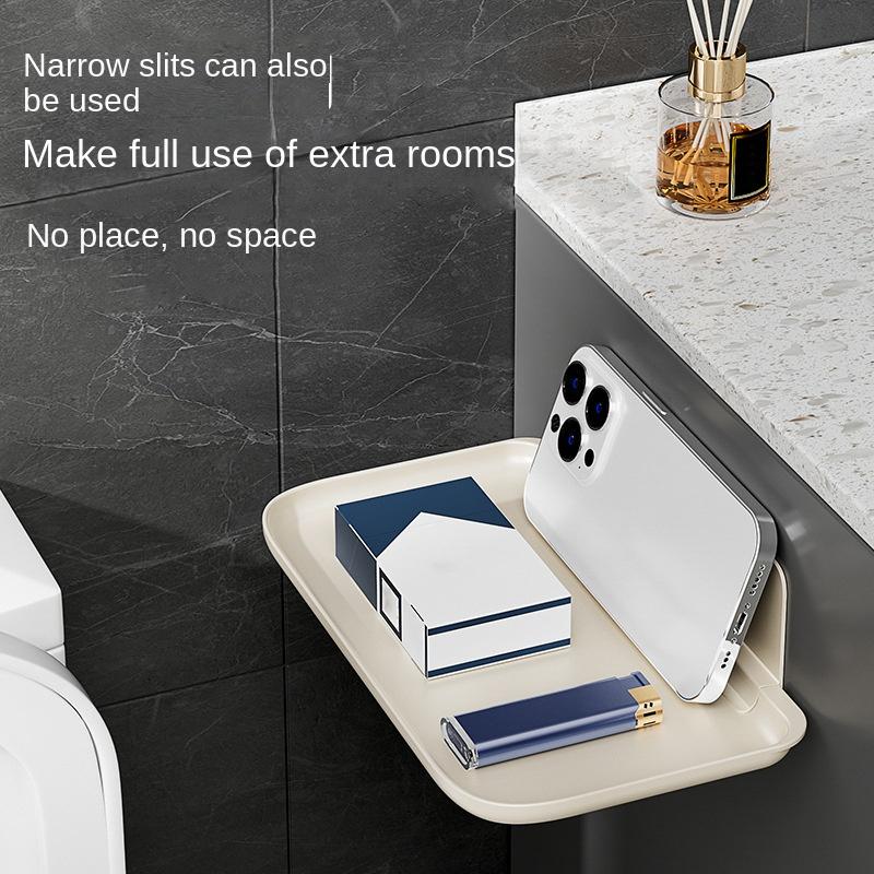 4052 Складная стойка для хранения вещей, настенная складная доска для хранения вещей в ванной комнате, настенная стойка для хранения вещей без перфорации