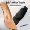 Orthopedic Genuine Leather High Arch Support Insoles - Odor-Resistant, Breathable, Sweat-Absorbent for Men & Women