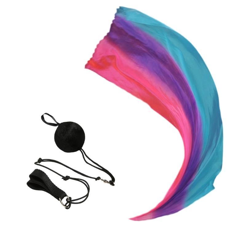 Play Silk Scarf Silk Veil Poi Thrown Balls Stage Performances Props