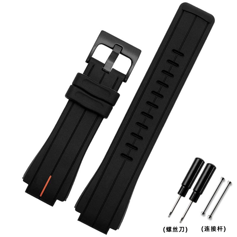 Высококачественный резиновый ремешок для часов TIMEX серии T2N720 TW2T76300 T2N721 Мужской Черный Водонепроницаемый Силиконовый Спортивный Ремешок 24*16мм