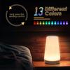 LED Rechargeable Night Light Table Lamp with 13 Colors and Touch Remote Control Dimmable RGB with Warm White Light for Bedroom