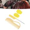 Hair Dye Kit Ergonomic Wide Tooth Washable Silicone Hair Coloring Comb Ear Cover for Beauty Salon