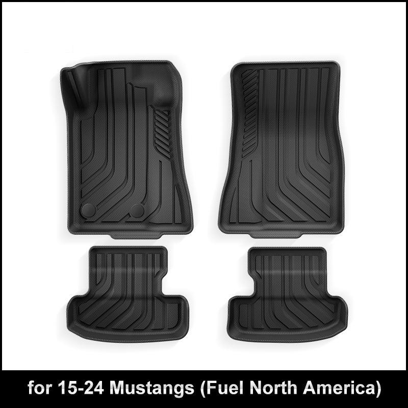 15-24 Ford Mustang Dirt-Resistant TPE Floor Mats