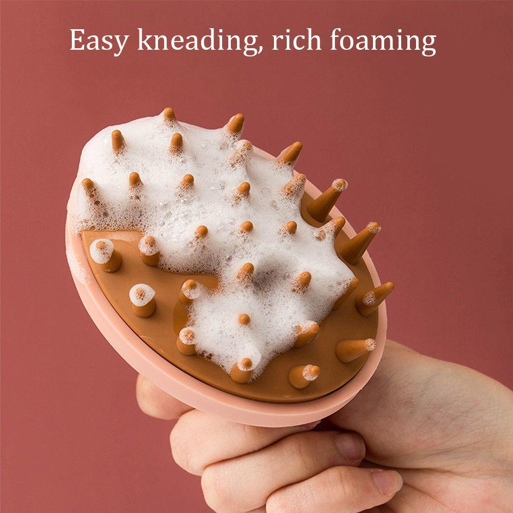Useful Head Body Shower Massage Care Tool Hair Washing Comb Silicone Shampoo Brush
