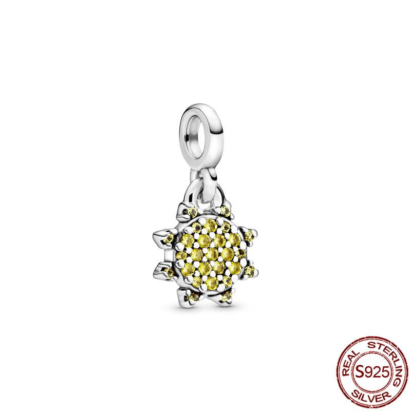 New 925 Sterling Silver My Love Starfish Flamingo Pendant Charm Fit Original Me Bracelet DIY Bead Jewelry For Women