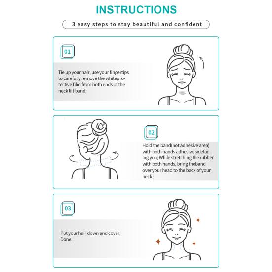 10 шт. мгновенной подтяжки шеи ленты невидимые натуральные подтягивающие полоски для шеи лица челюсти шеи уменьшающие морщины полоски антивозрастные патчи для шеи