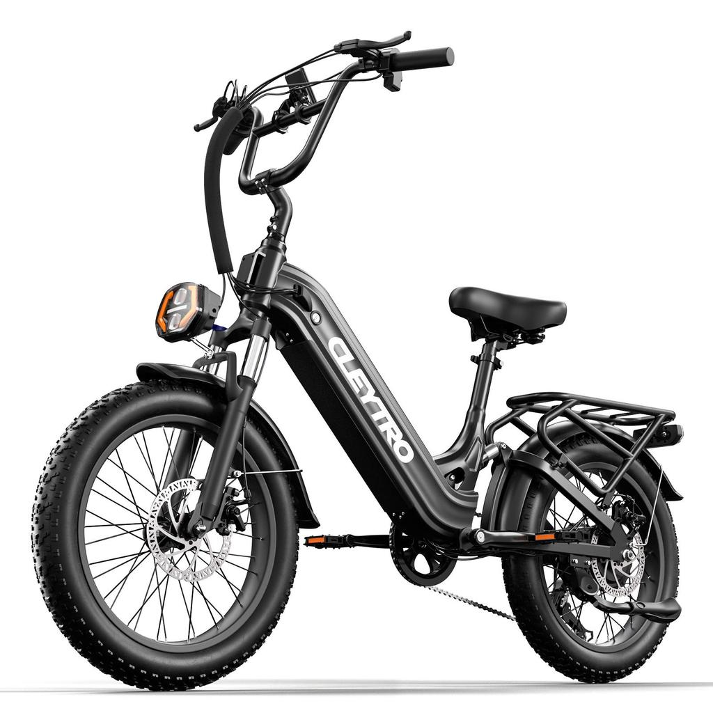 Cleytro XC20 20" Electric Bike, 48V 15.6Ah Battery, Front and Rear Suspension