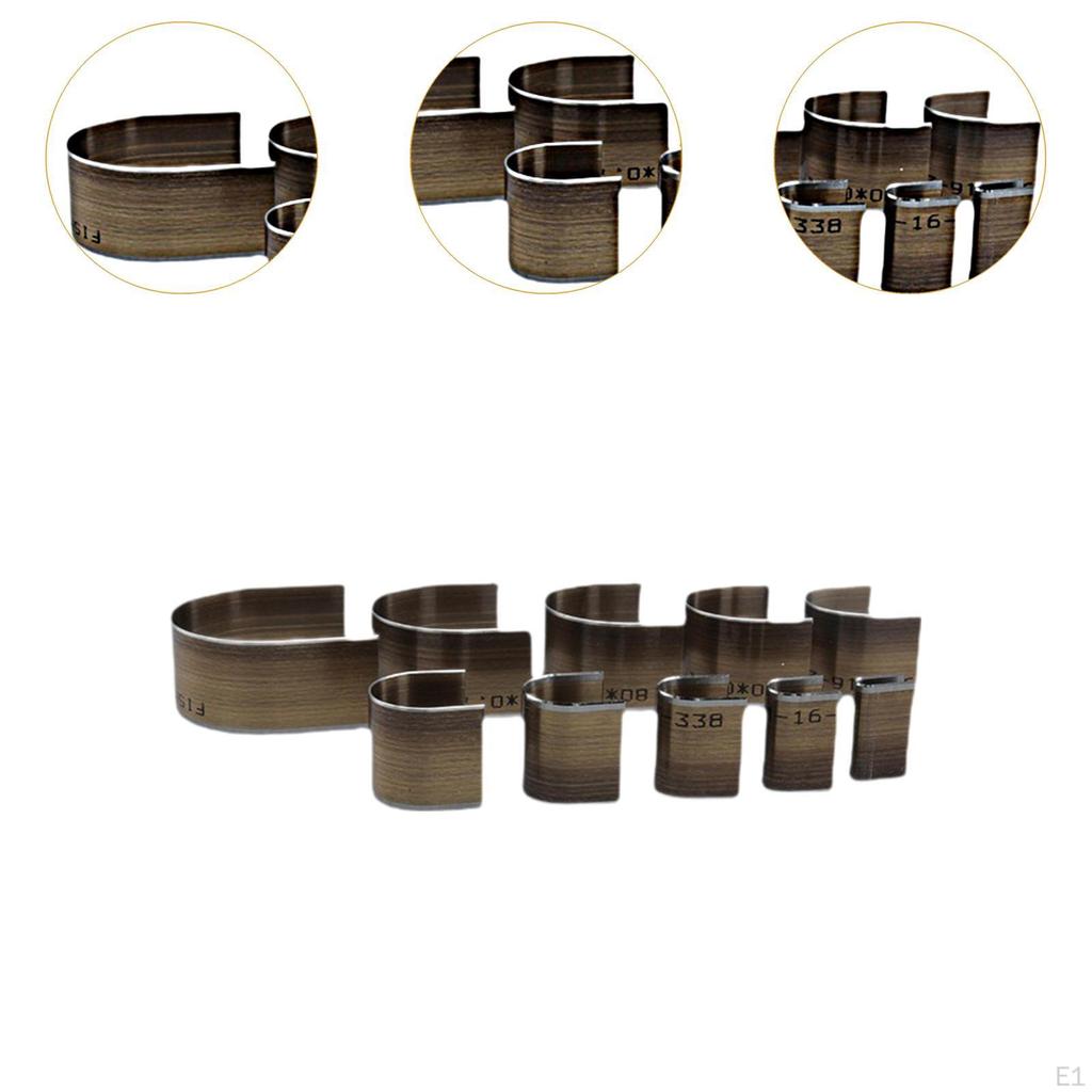 10x шаблонов для вырубки кожи, полукруглых, многоцелевых, для поделок