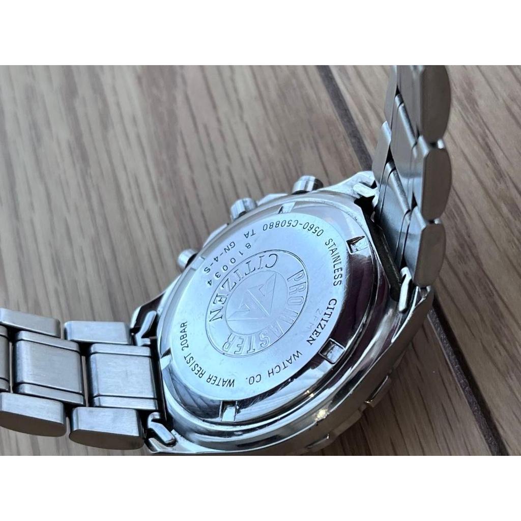 Б/у [В хорошем состоянии] CITIZEN PROMASTER/0560-C50880/Хронограф/Дайверские 200м/Черный циферблат