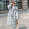 Женская осенне-зимняя утепленная хлопковая куртка на пуху, свободное пальто, хлопковая куртка средней длины