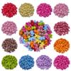 Домашние товары для вечеринок Подвеска ярких цветов DIY Поделки Сплошной цвет Унисекс Свободные бусины для изготовления ювелирных изделий Ожерелье Браслет Акрил 10 шт. 16*13 мм