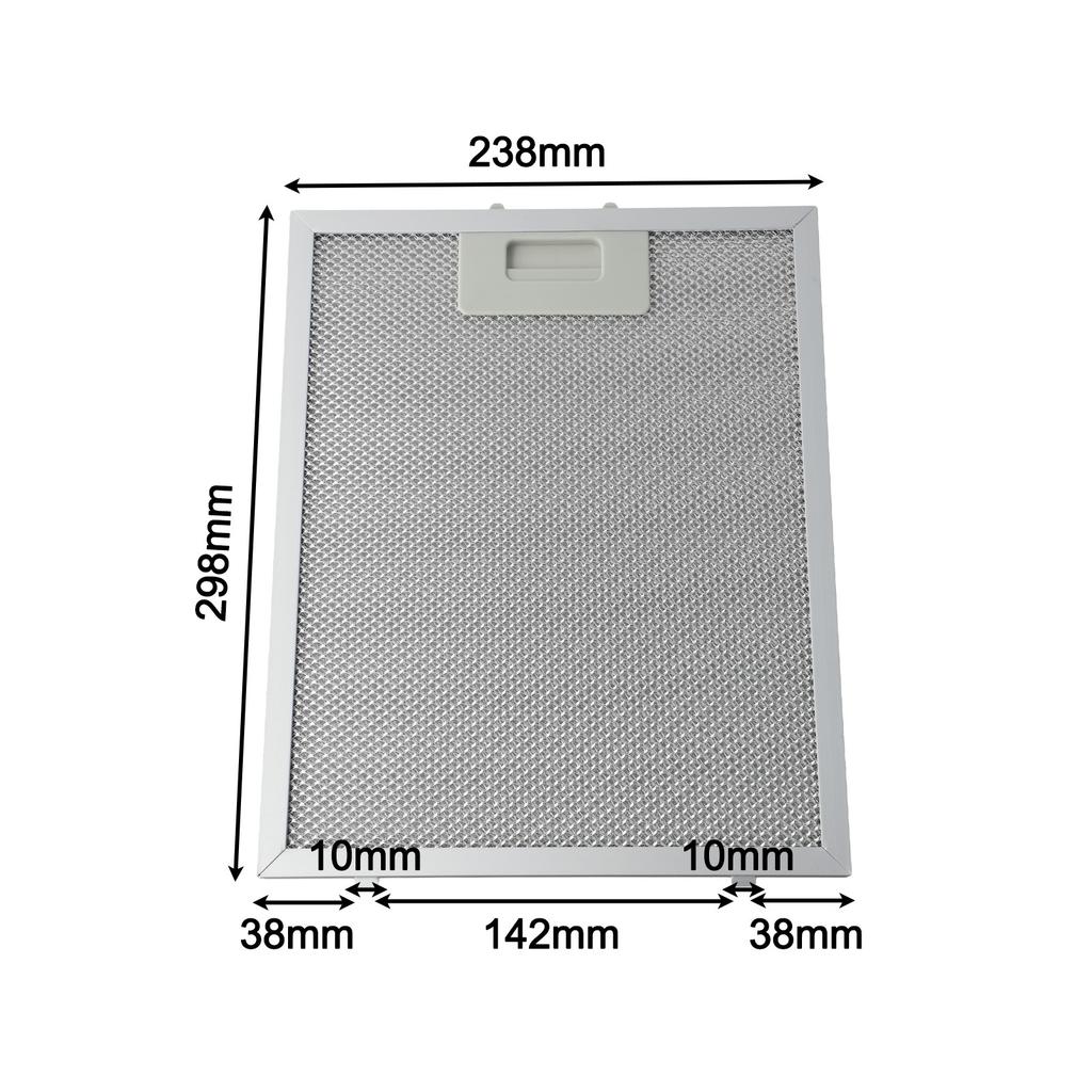 Silver Cooker Hood Filters Metal Mesh Extractor Vent Filter 300X240X9mm For Most Leading Brand Range Hoods With Enhanced Grease