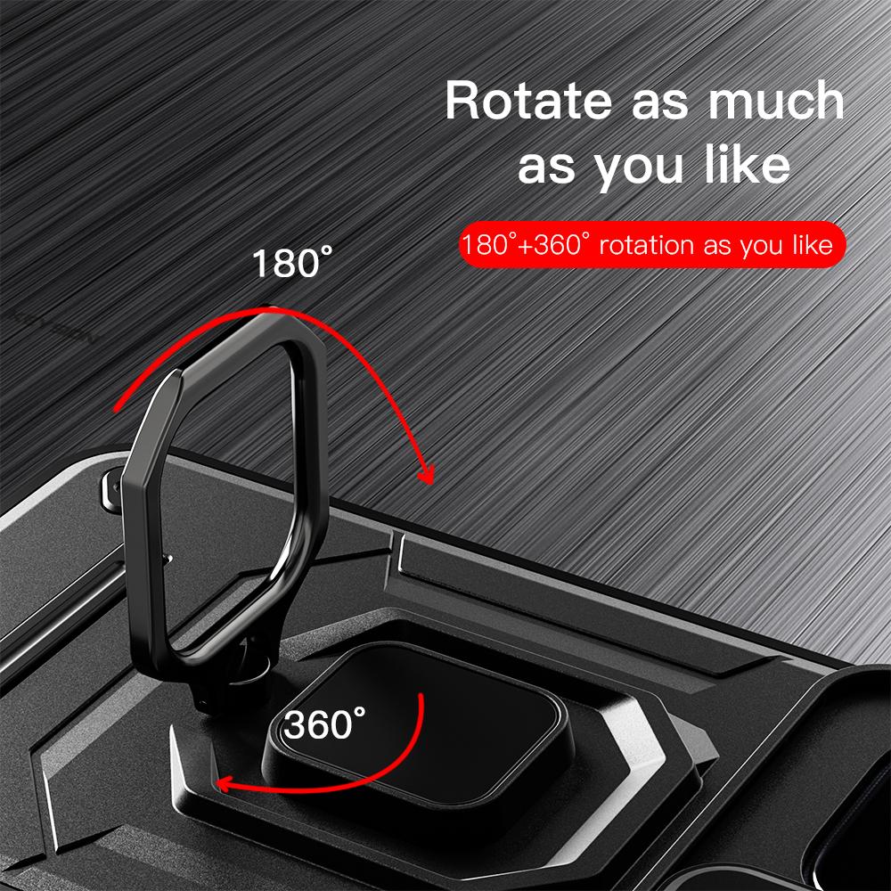 Case Keysion For Shockproof Honor 200 Lite 5g Slide Camera Lens Protection Ring Stand Phone Cover For For Huawei Honor 200 Lite