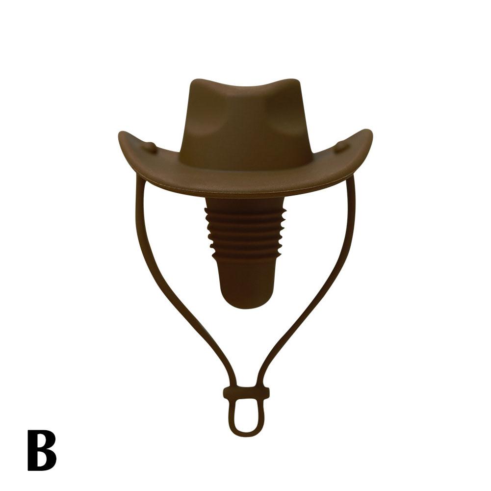 Silicone Red Wine Stopper Western Cowboy Hat Creative Leak Proof Wine Grade Food Sealing Wester S2C8