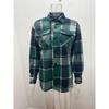 Men's Plaid Shirt, Loose Fit Long Sleeve Cotton Button-Up Shirt, Casual Shirt Top