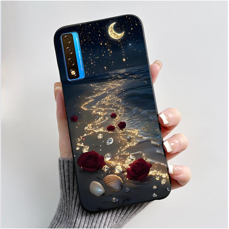 Чехол для TCL 20S 20L 20L+ 20 Pro 5G Роскошный Милый Кролик Любовь Забавный Черный Мягкий Силиконовый Чехол для Телефона для TCL20 20Pro 5G Задняя Крышка