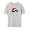 St. Bernard Dog Christmas T-Shirts Manga T Shirt Graphic Men Tops Tees Santa Hat T-Shirts Christmas T-Shirt Cotton