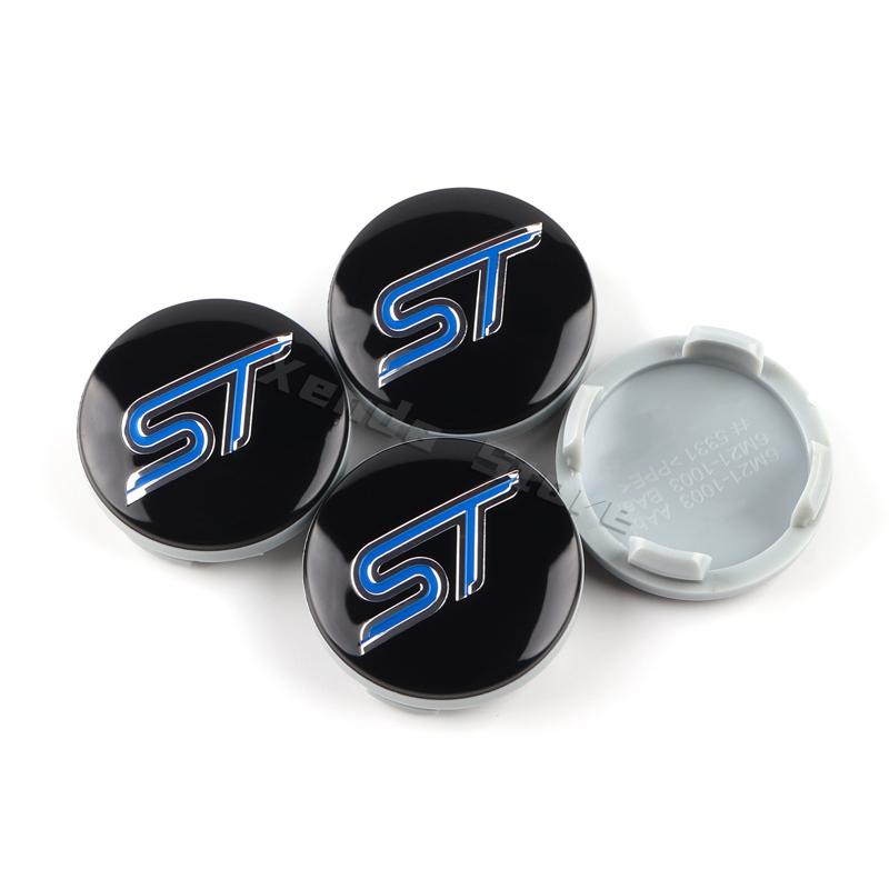 4 шт. 54 мм ST Line автомобильные колпачки для колесных дисков для Ford Focus Mondeo Mustang Fiesta Kuga MK2 Everest Escape аксессуары