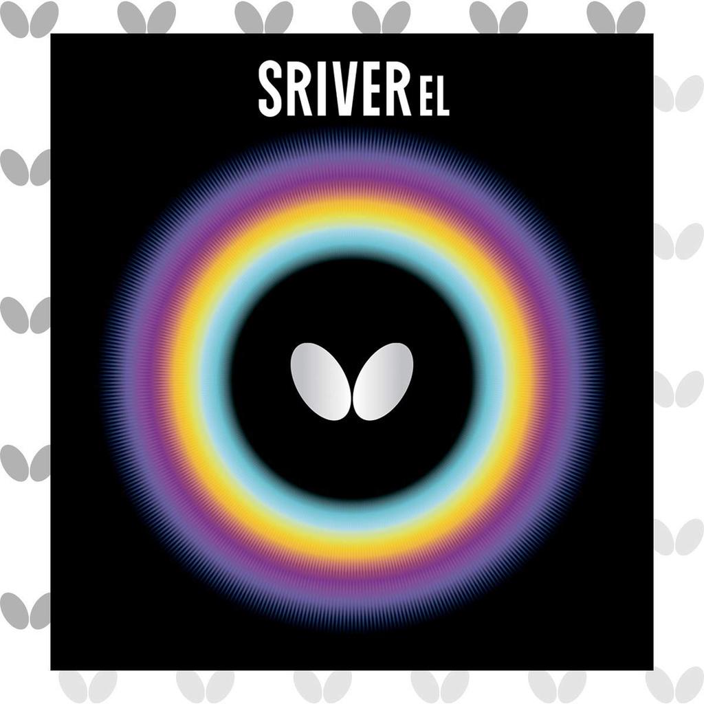 Butterfly Накладка для настольного тенниса Sriver EL Губка высокой эластичности Черная Очень толстая 05380 (278)
