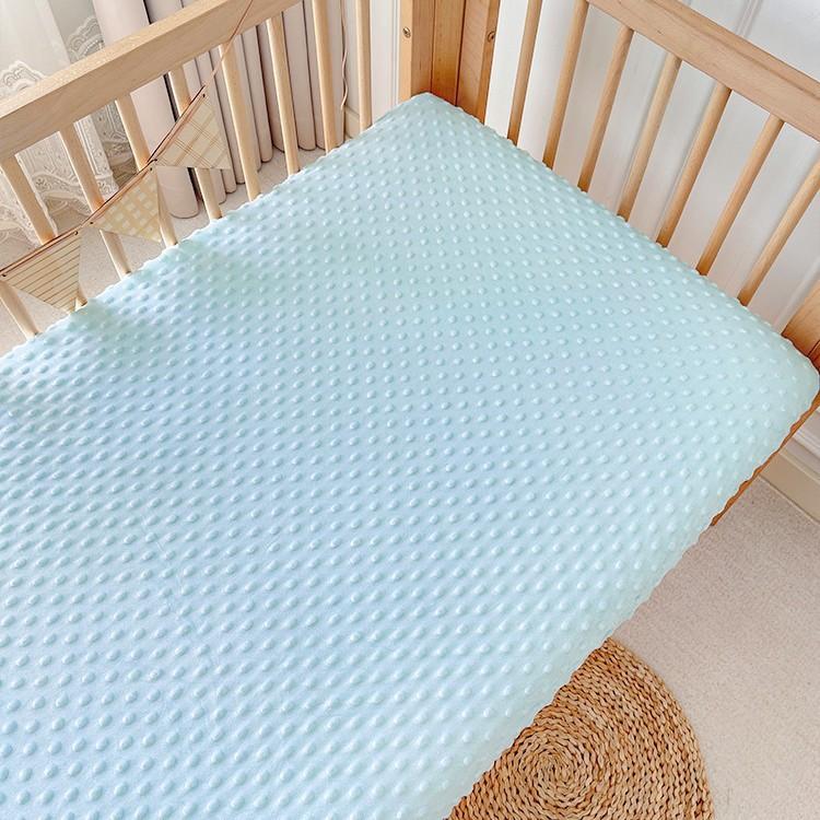 Soft Warm Crib Mattress Baby Bed Sheet for Newborn Kids Bedding Set Fleece Bubble Crib Cover Baby Bed Linen Blanket Winter