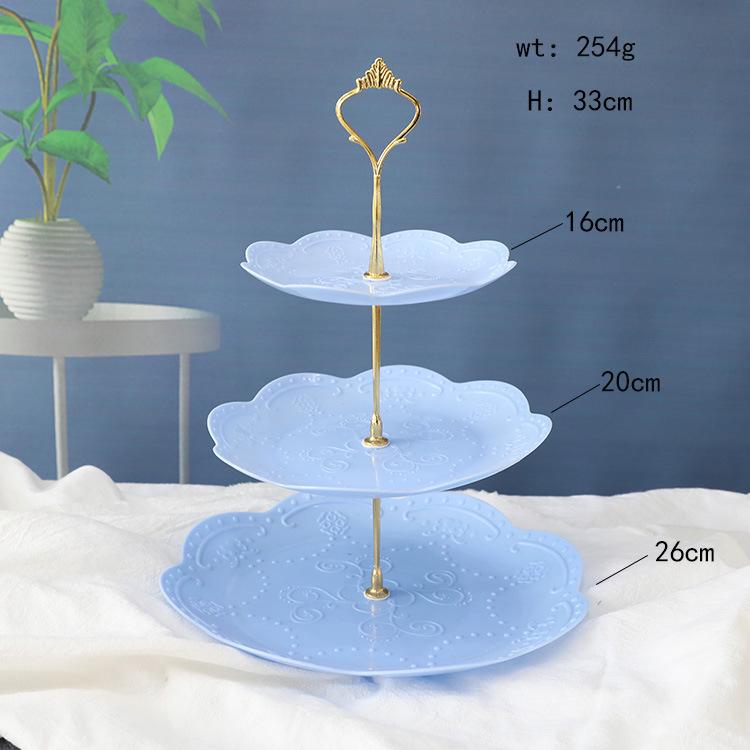 Three-Tier Dessert Display Stand for Parties and Weddings