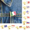 1Pc Button Russian National Flags Jewelry Gift Brooches Hat Bag Clothes Badge Tricolore Collar Pin