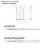 Scalpel Blades Handle Thick Long Carbon Steel Carving Metal Office Surgical Stationery Medical Cutter Knife Number 10 11 12 15