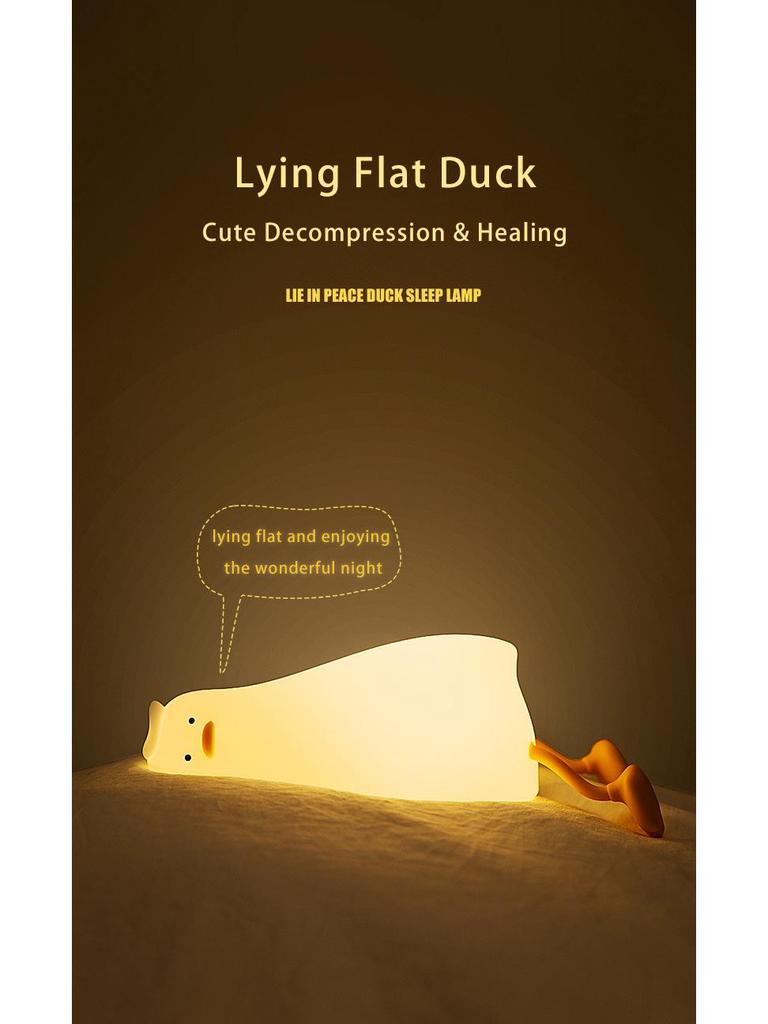 Duck Silicone LED Night Light & Phone Holder