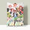 Anime T-The Quintessential Quintuplets Throw Lightweight 240g Flannel Blanket Soft Skin-friendly for Summer Cooling