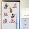 3D Cartoon Cats Toilet Wall Stickers For Kids Baby Rooms Poster Home Decor Cute Animal Cat PVC Self-adhesive Art