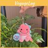 Delightful Dinosaur Plush Keychain With Sound Feature Ideal For Backpack Accessories And Gifts